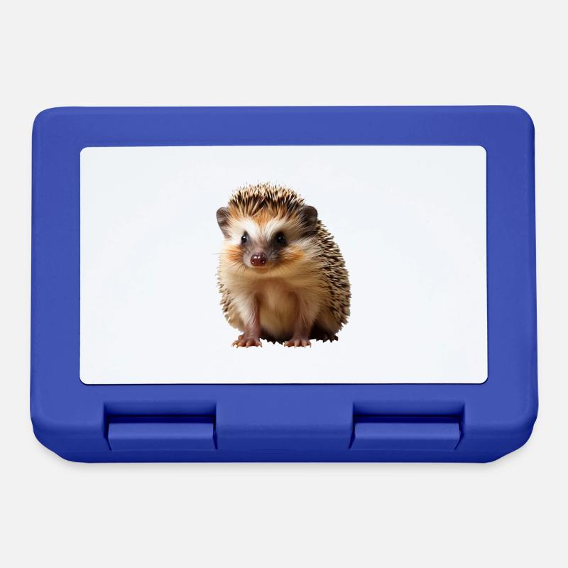 Watch out for hedgehogs in traffic - Lunchbox - royal blue