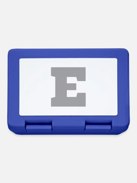 Buchstabe e sport - Brotdose - Royalblau