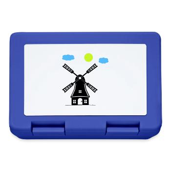 Moulin à vent - Boîte à goûter - bleu royal - Devant