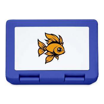 goldfisch fisch comic - Brotdose - Royalblau - Vorne