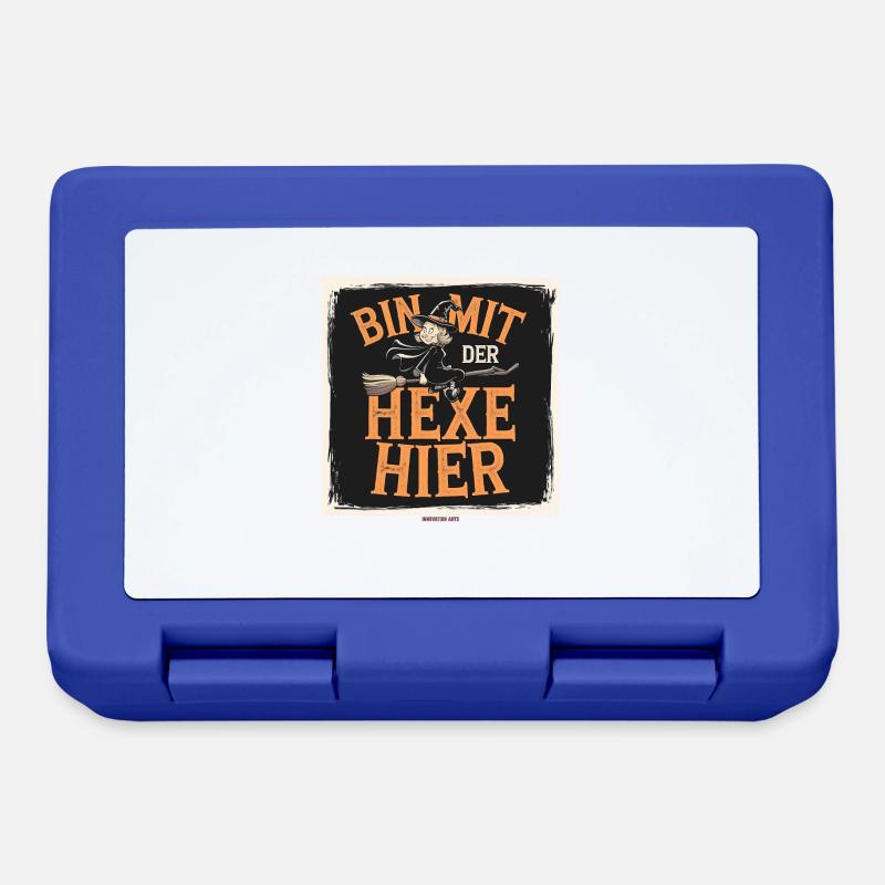 I'm here with the witch - Lunchbox - royal blue