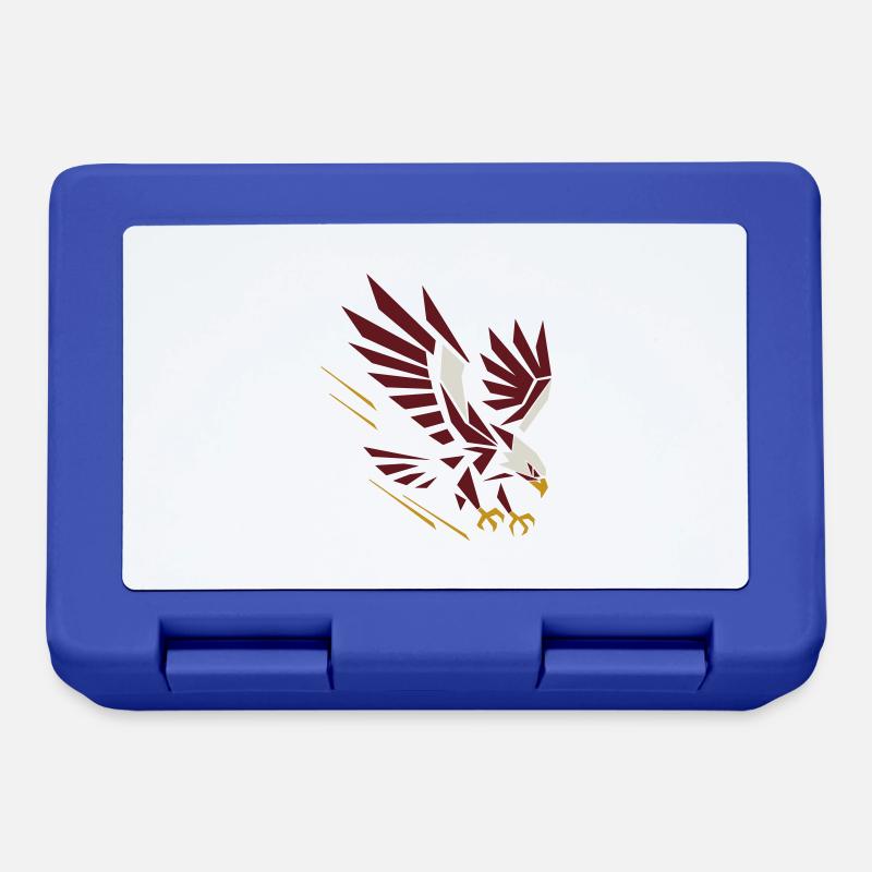 Geometric Eagle on Attack - Lunchbox - royal blue