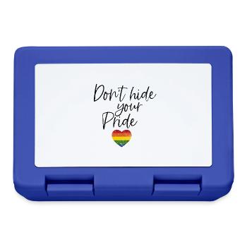 DON'T HIDE PRIDE LGBT SAYINGS MOTIF GIFT - Lunchbox - royal blue - Front