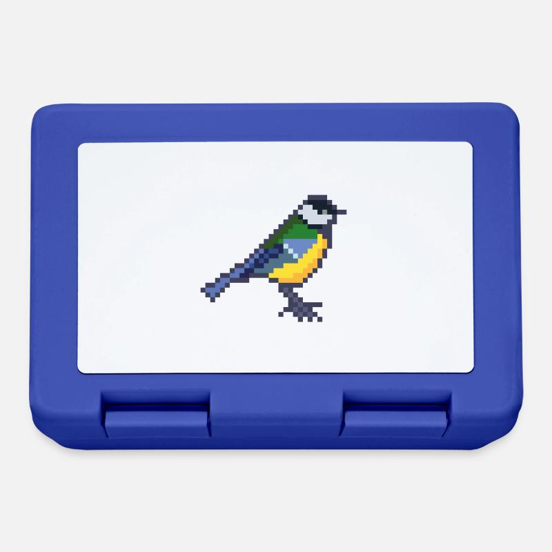 Vogel - Brotdose - Royalblau