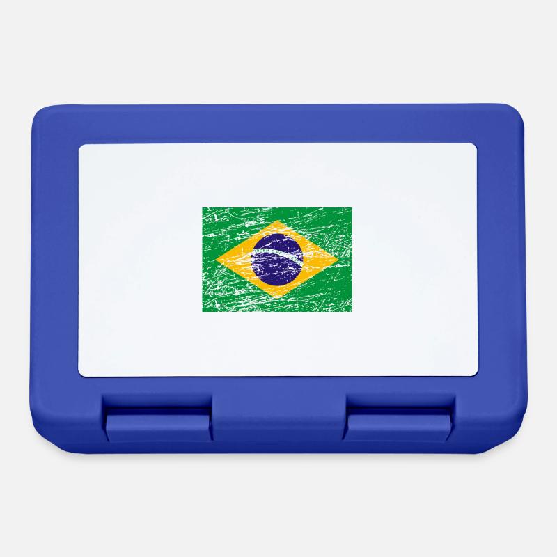 Brésil drapeau du Brésil - Boîte à goûter - bleu royal