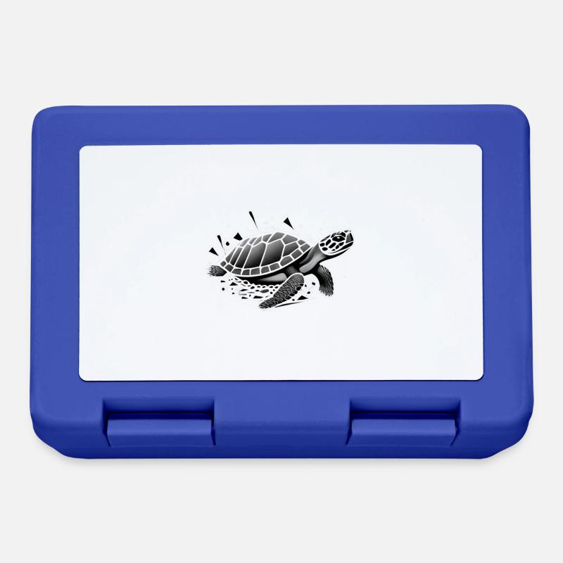 Geo_Schildkröte_3 - Boîte à goûter - bleu royal