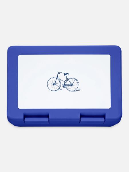 Fahrrad - Brotdose - Royalblau