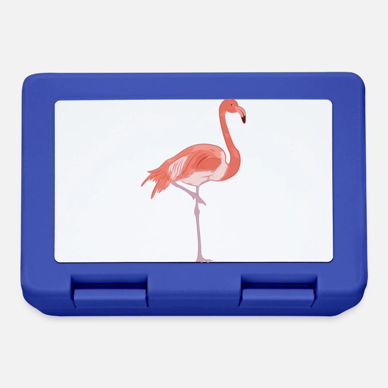 Flamingo - Brotdose - Royalblau