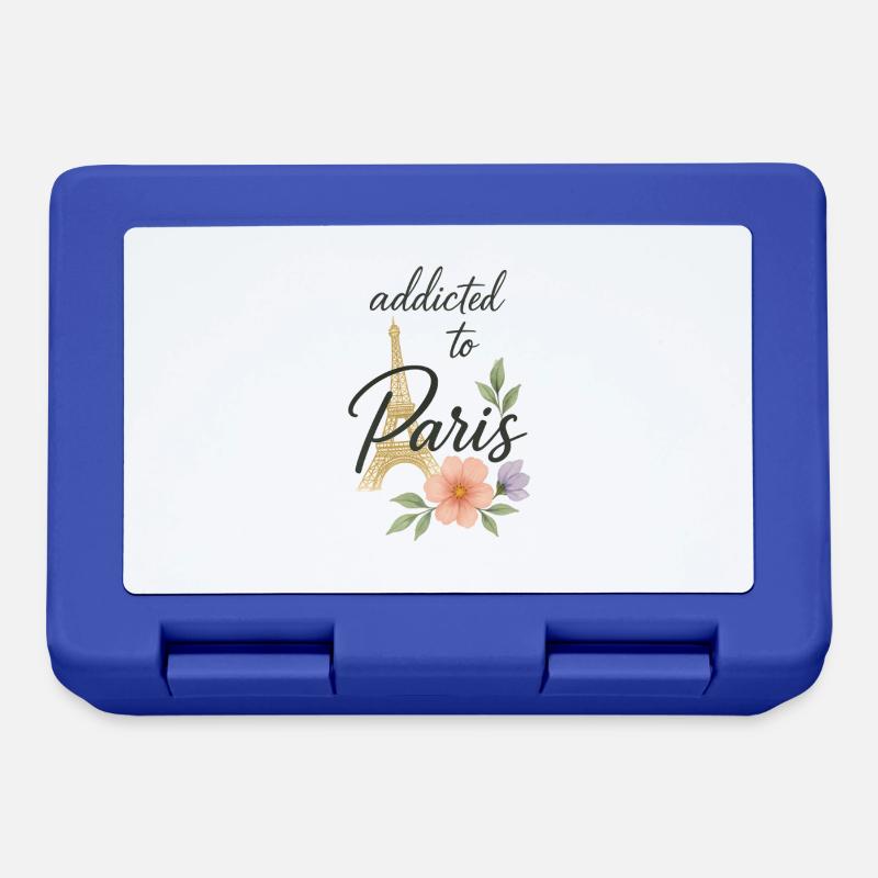 Accro à Paris - Boîte à goûter - bleu royal