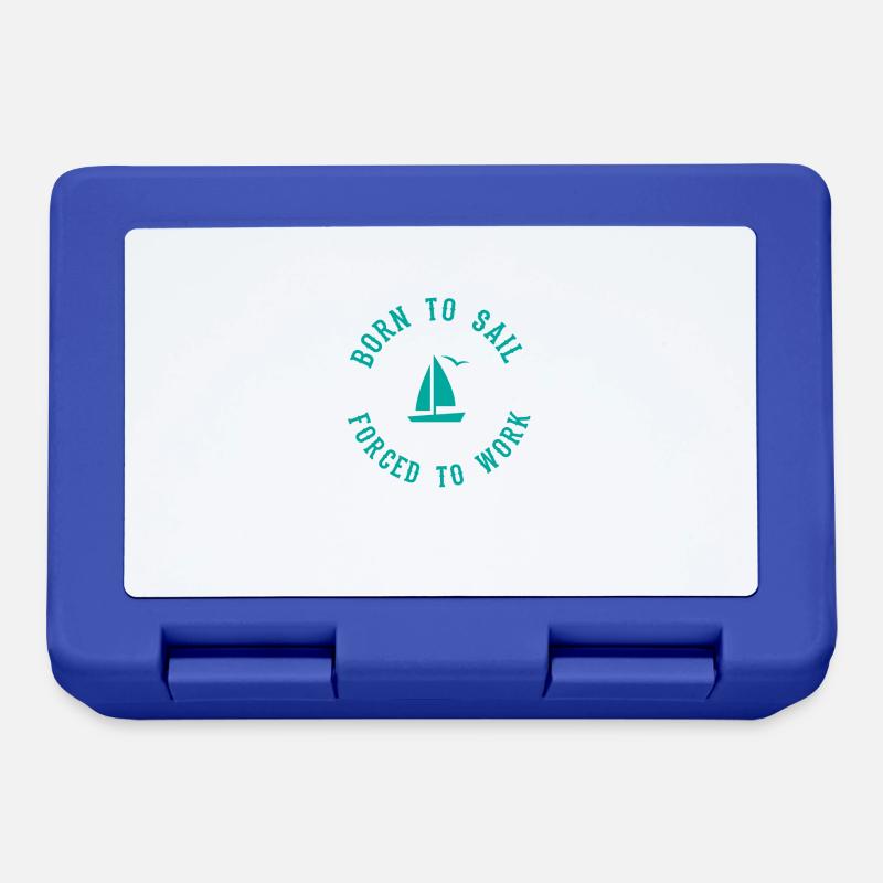 Born to sail forced to work - Captain Sailor - Boîte à goûter - bleu royal