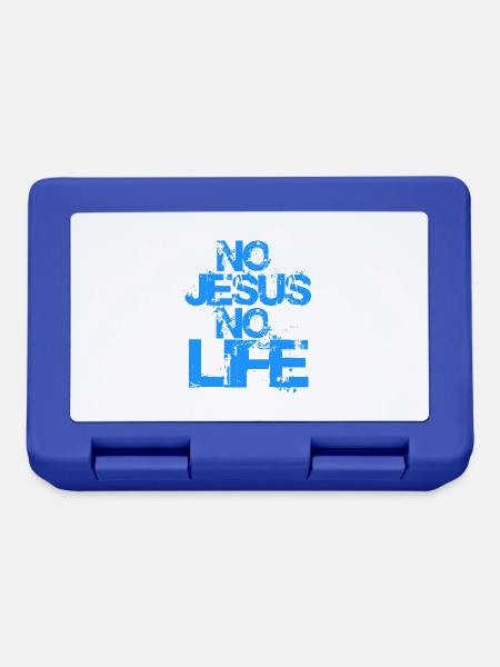 Know Jesus Know Life - Brotdose - Royalblau
