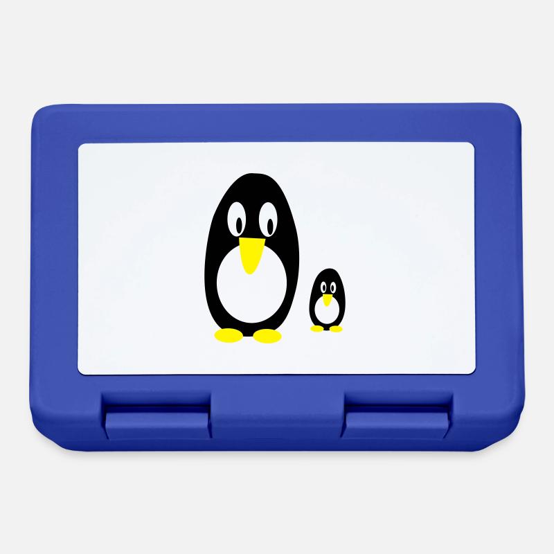 pinguine - Brotdose - Royalblau