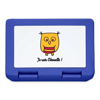 Hibou Chouette Baby Bébé Birth Enfant Sympa [S] - Lunchbox - royal blue - Front