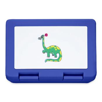Dinosaure est de mauvaise humeur - Boîte à goûter - bleu royal - Devant