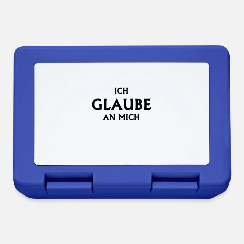 glaube geschenk - Brotdose - Royalblau
