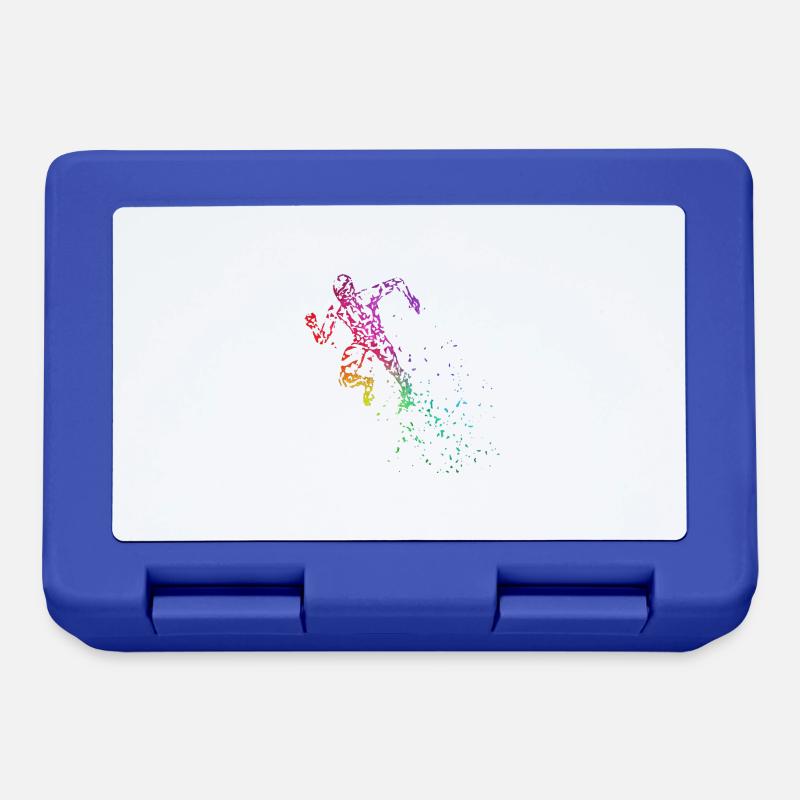 Leichtathletik Start Sprint Sprinter - Brotdose - Royalblau