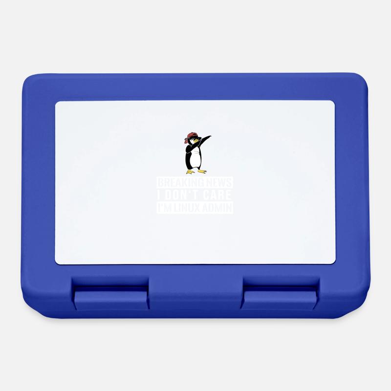 IT nerd Linux Linux penguin geek software engineer - Lunchbox - royal blue