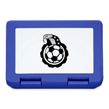 Fußball Schlange cobra logo club - Brotdose - Royalblau - Vorne