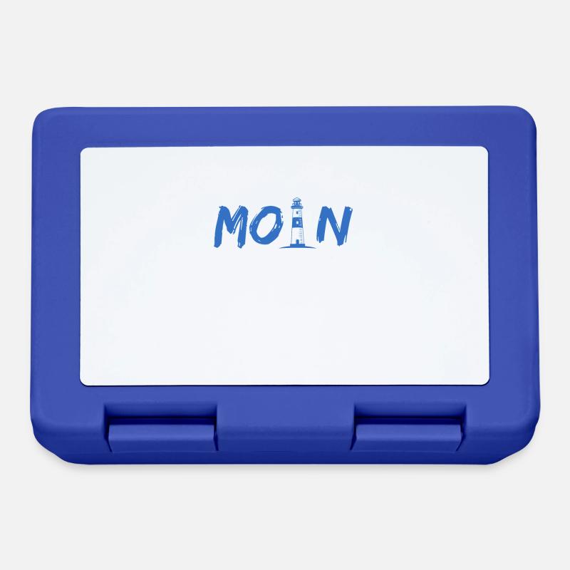 Moin Leuchtturm - Brotdose - Royalblau