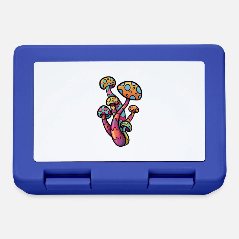 Psychedelic Mushroom - Lunchbox - royal blue