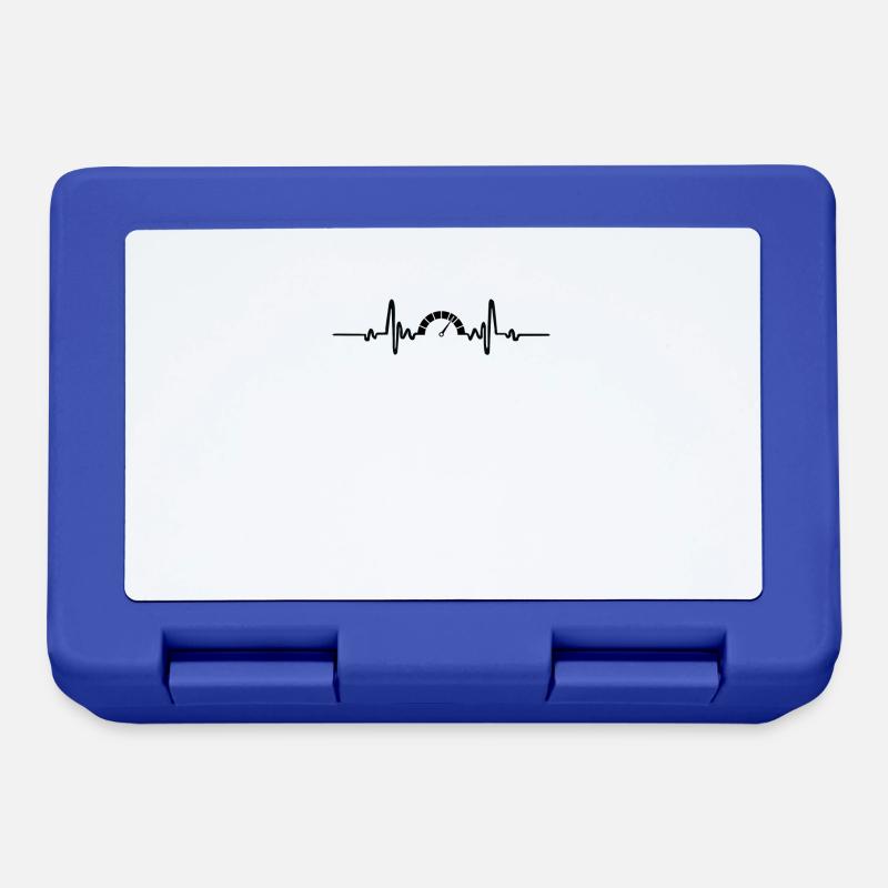Cadeau d'impulsion d'électrocardiogramme de compteur de vitesse de voiture - Boîte à goûter - bleu royal