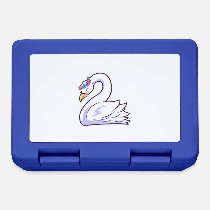 cygne - Boîte à goûter - bleu royal