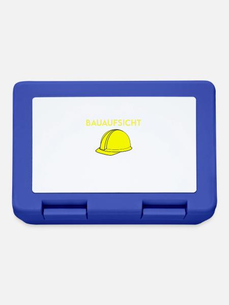 Bauaufsicht Bauleiter - Lustiges Handwerker Bau - Brotdose - Royalblau