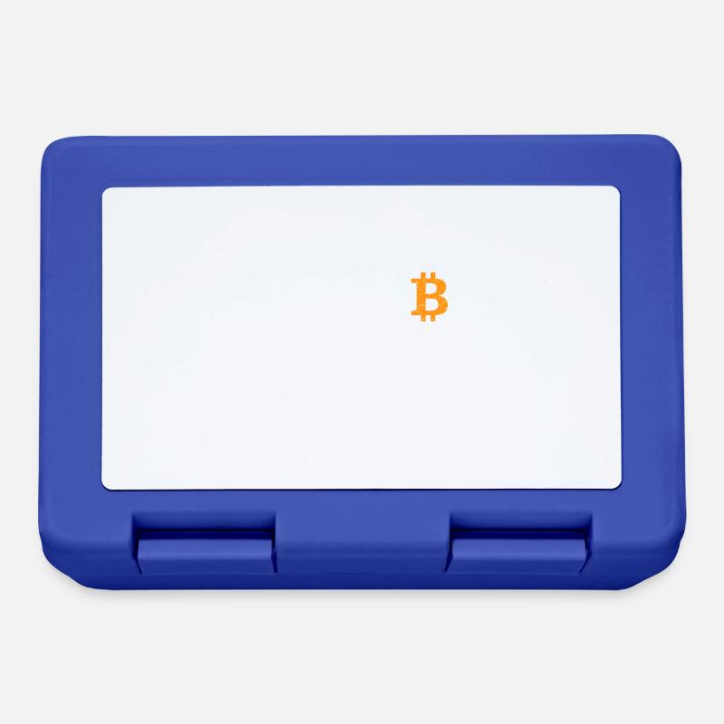 Mein Plan A ist Plan B - Bitcoin - Brotdose - Royalblau