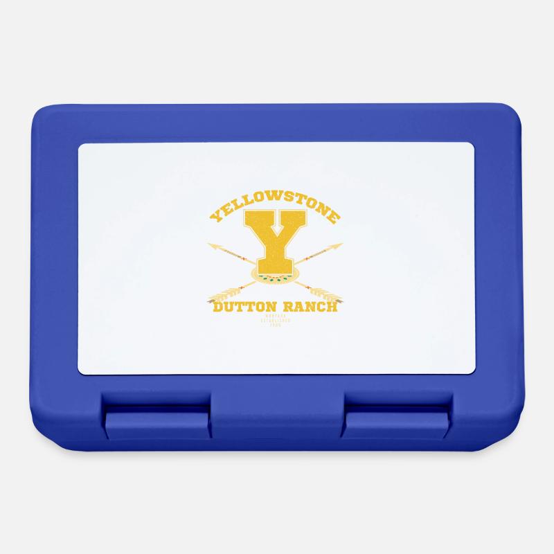 Yellowstone Dutton Ranch Big Y Design - Lunchbox - royal blue