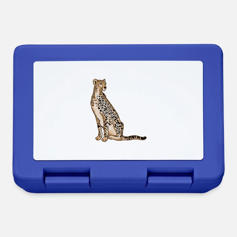 guépard - Boîte à goûter - bleu royal