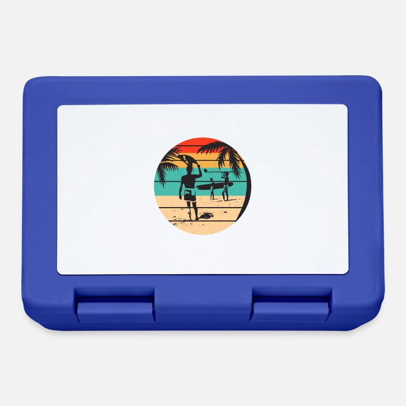 Surf, Surf, Surf, Surf, Surf - Boîte à goûter - bleu royal