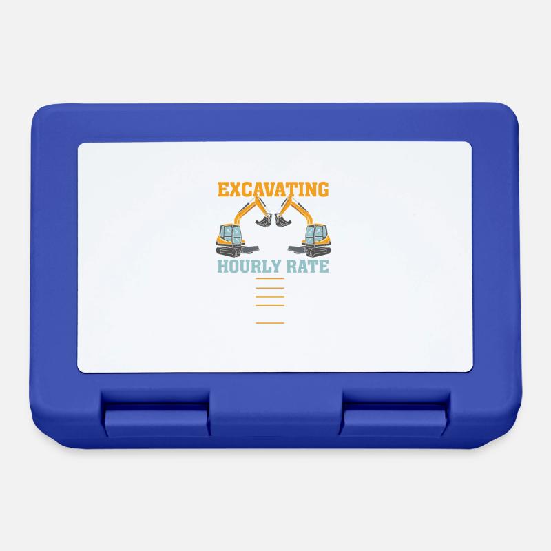 EXCAVATOR OPERATOR: Excavating Hourly Rate - Lunchbox - royal blue