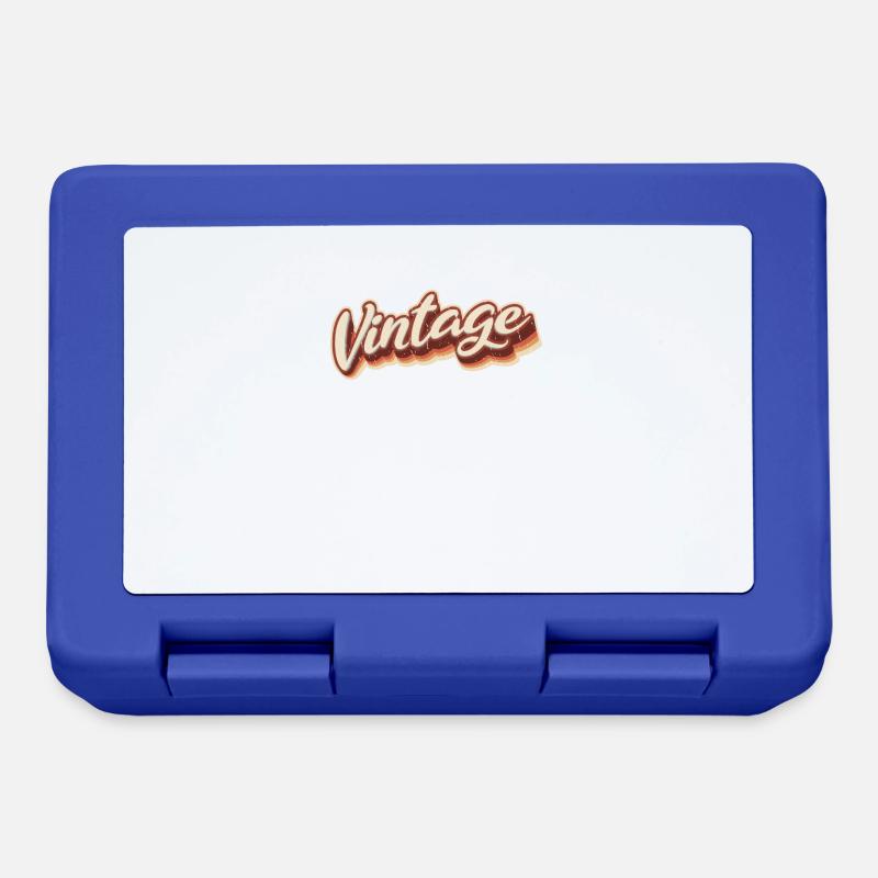Vintage - Boîte à goûter - bleu royal