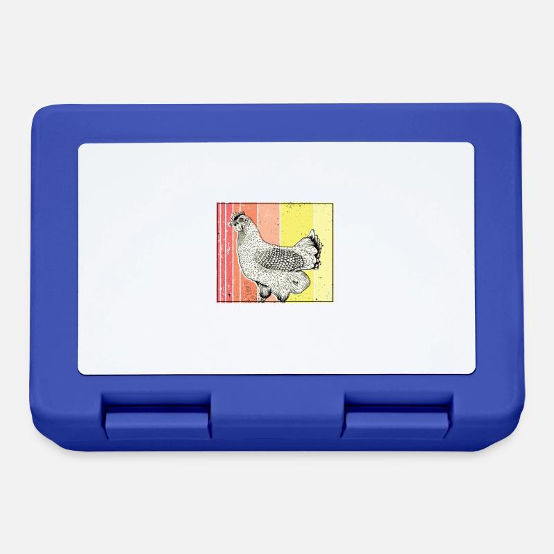 Poulets de poulets de poulets cadeau - Boîte à goûter - bleu royal