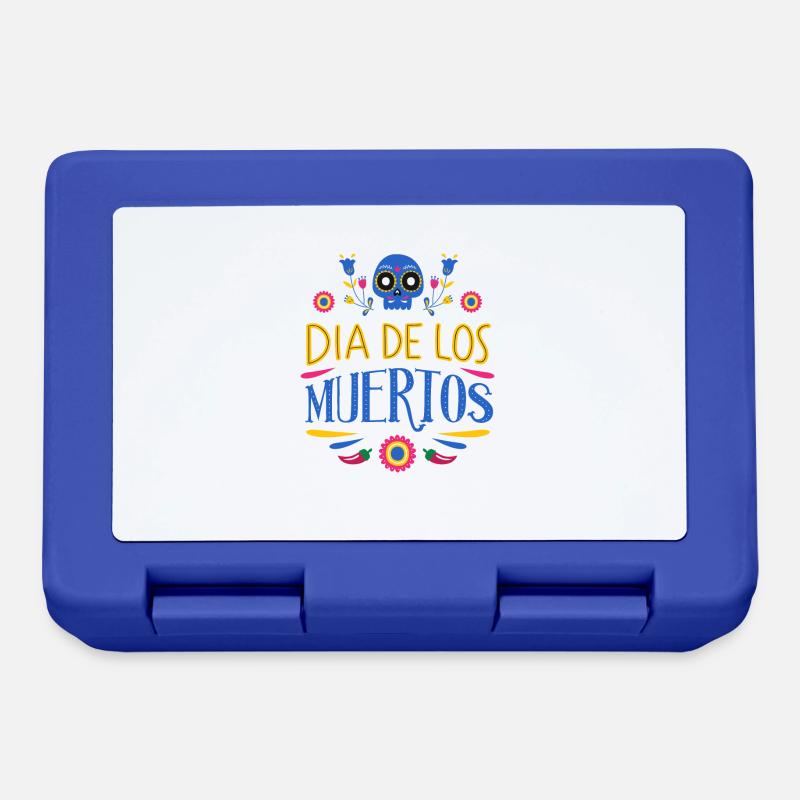 Dia de los Muertos - Boîte à goûter - bleu royal