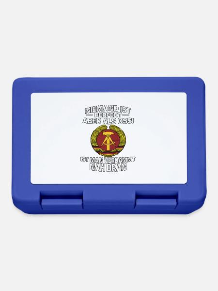 Cooles DDR Nostalgie Ostdeutsch DDR Produkte - Brotdose - Royalblau