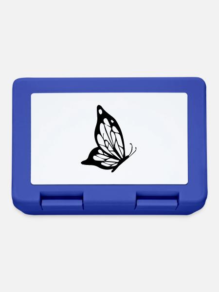 schmetterling - Brotdose - Royalblau