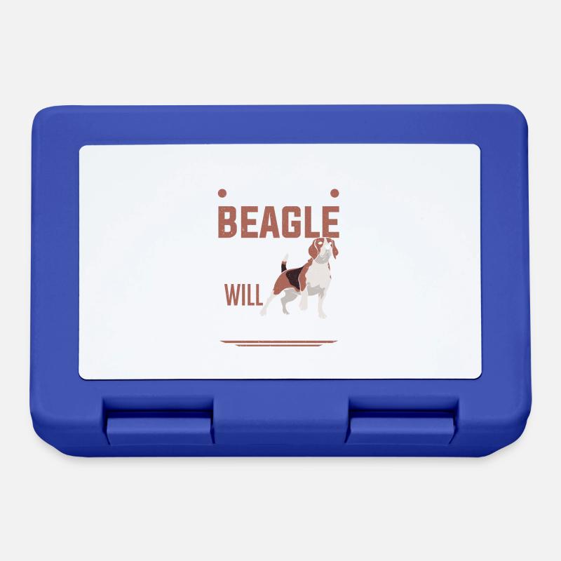 Beagle Hundebesitzer, wenn Sie einen Beagle haben - Brotdose - Royalblau