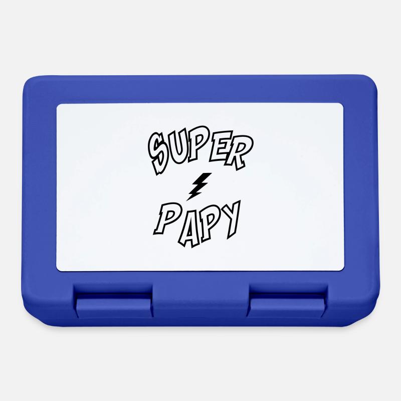 Super papy - Boîte à goûter - bleu royal