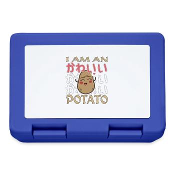 I Am Kawaii Potato Funny Anime Potato - Boîte à goûter - bleu royal - Devant