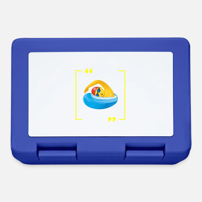 Comedy Swimming - Lunchbox - royal blue