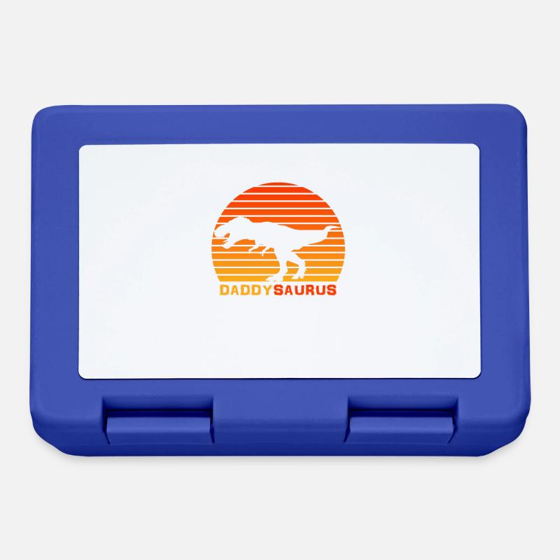 Daddy Dinosaur Daddy saurus For Daddy - Lunchbox - royal blue