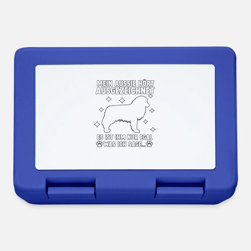 Süßes Aussie Hundetraining Australian Shepherd - Brotdose - Royalblau