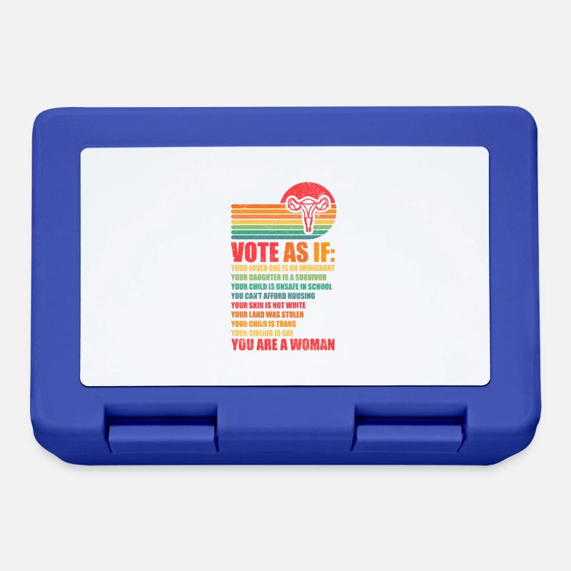 Votez comme si c’était pro Choice - Boîte à goûter - bleu royal