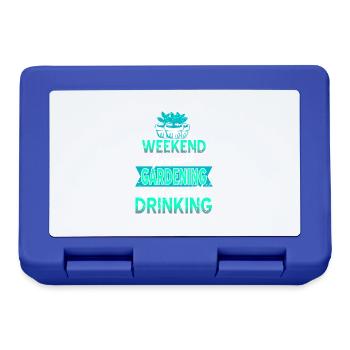 Gardening With A Chance Of Drinking Funny Present - Brotdose - Royalblau - Vorne