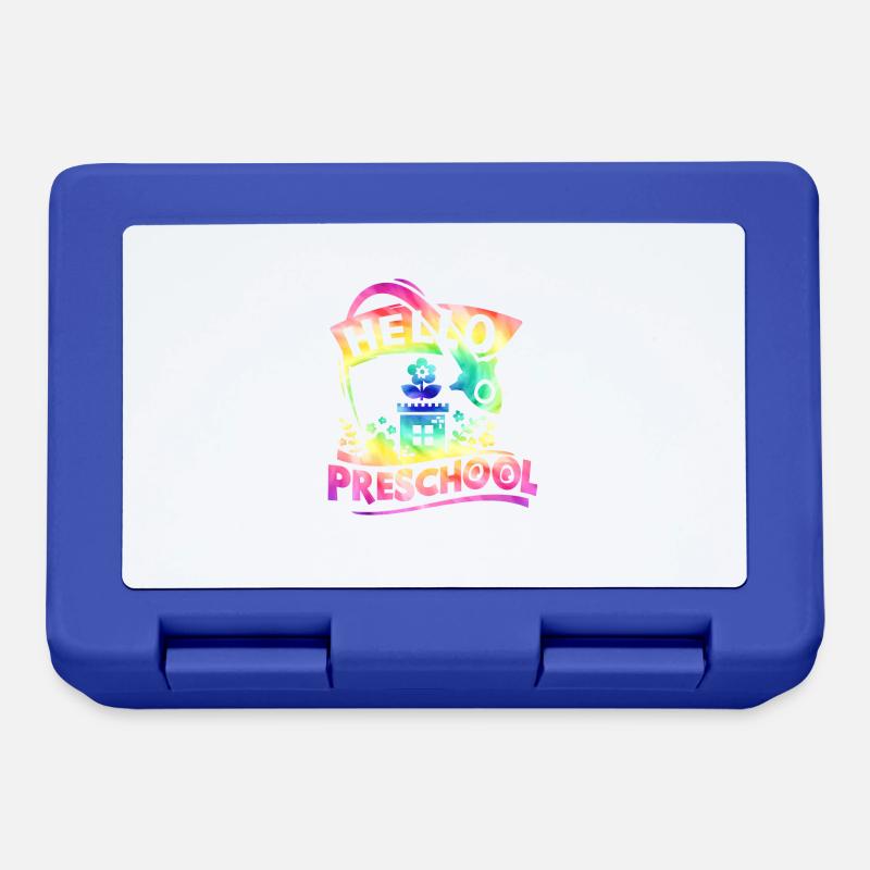 Bonjour Pre School Retour à l’école - Boîte à goûter - bleu royal