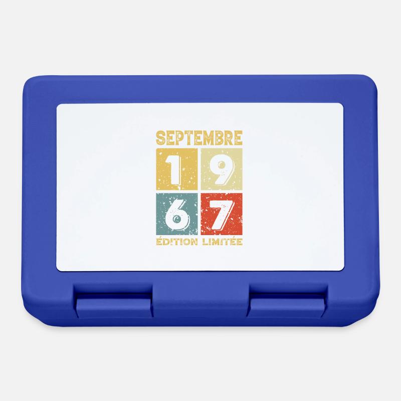 Septembre 1967 Original Idée Cadeau Anniversaire - Boîte à goûter - bleu royal