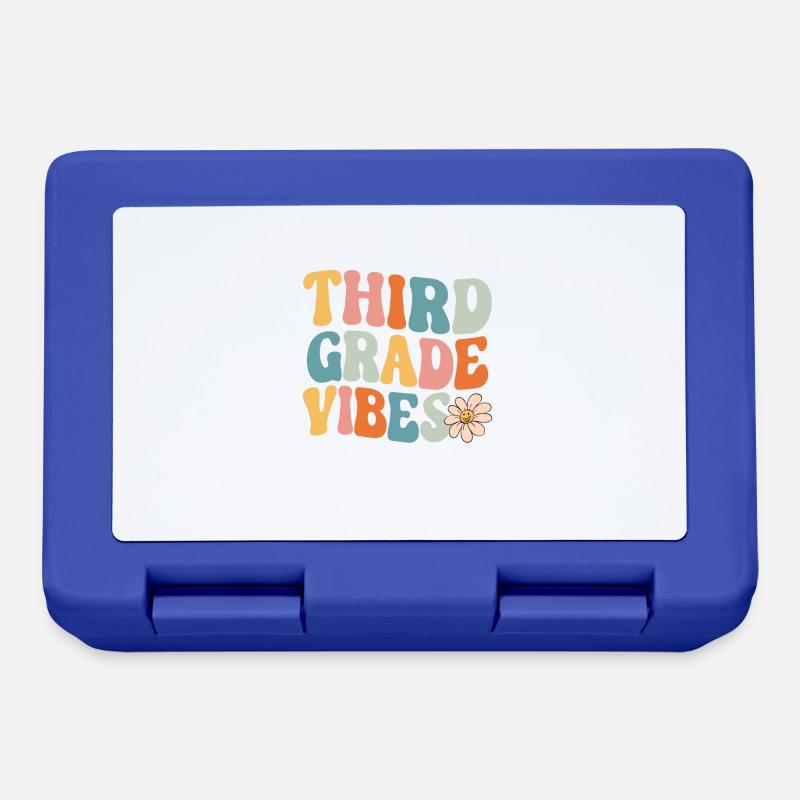 Dritte Klasse Vibes 3. Klasse Retro Back To School - Brotdose - Royalblau