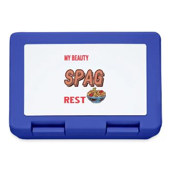 Spag résout le reste de mes problèmes T-Shirt amusant - Boîte à goûter - bleu royal - Devant