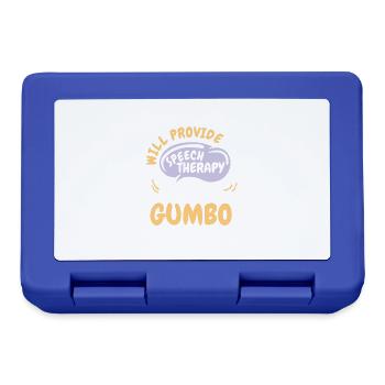 Fournir une orthophonie pour la parole drôle Gumbo - Boîte à goûter - bleu royal - Devant
